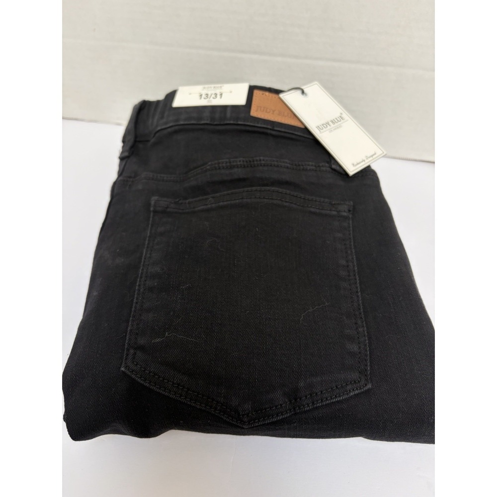 Judy Blue NWT Mid-Rise Black Skinny Fit Jegging Pull On Size 13/31 Style‎ #88263